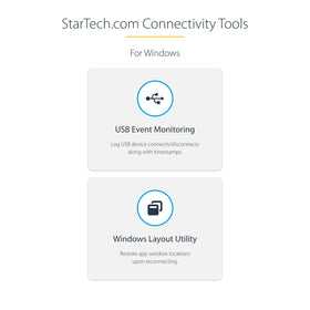StarTech.com hub on café table with laptop illustrating mobile productivity and charging