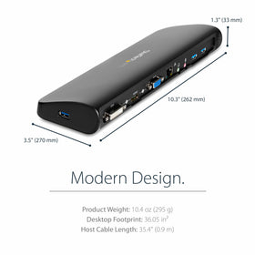 StarTech.com plug-and-play docking setup for quick multi-monitor use