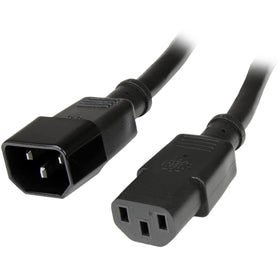 StarTech.com front view of C14 to C13 connectors showing secure fit and reliable connection
