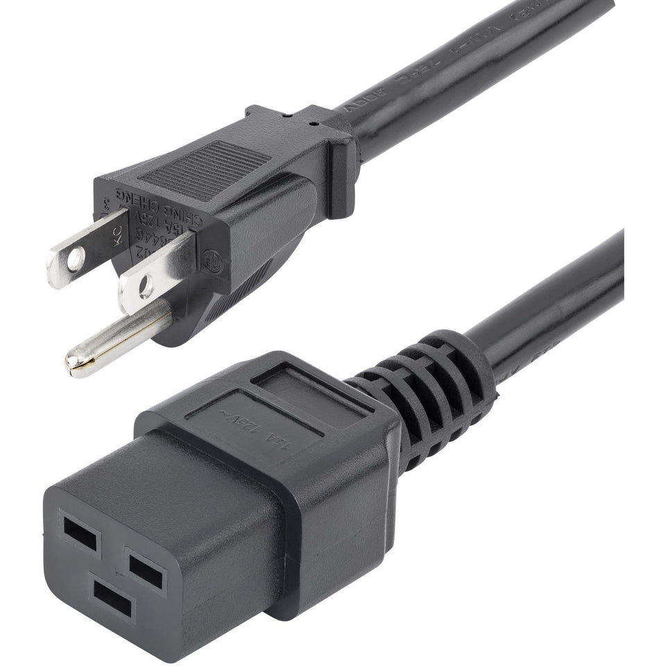 StarTech PXT515C19146 6ft heavy-duty cord for reliable workstation power.