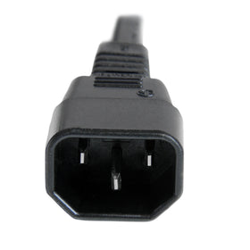 StarTech.com molded C15 connector detail with strain relief for longevity