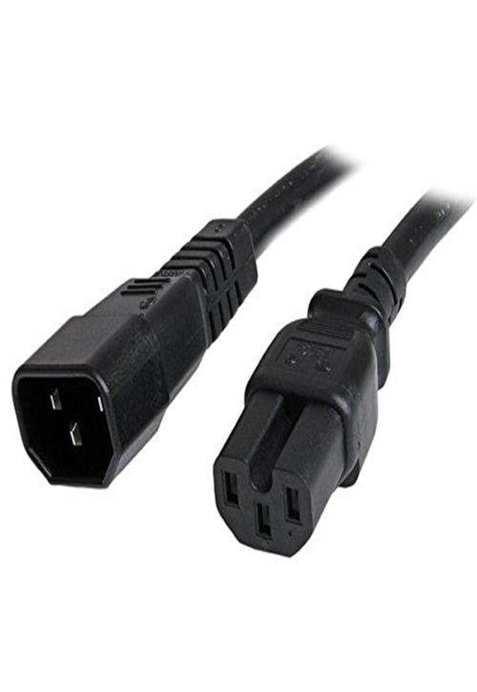 StarTech.com front C14-to-C15 connector view showing secure fit and reliability