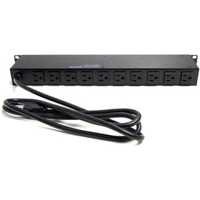 RKPW161915 1U rack-mount installation on a standard 19-inch rack.