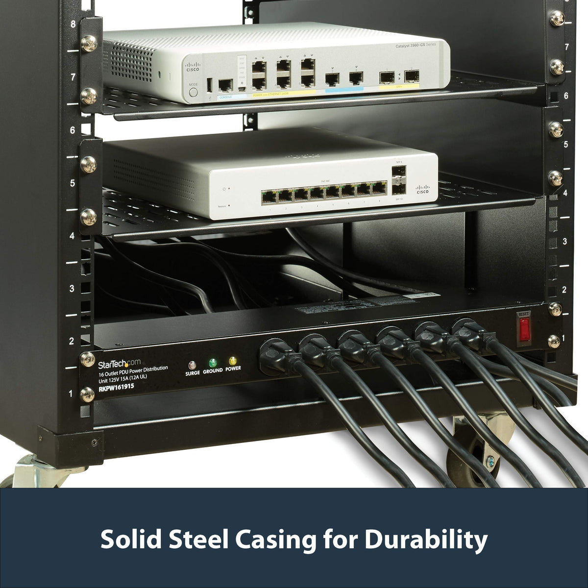 RKPW161915 6-foot power cord enables flexible server placement.