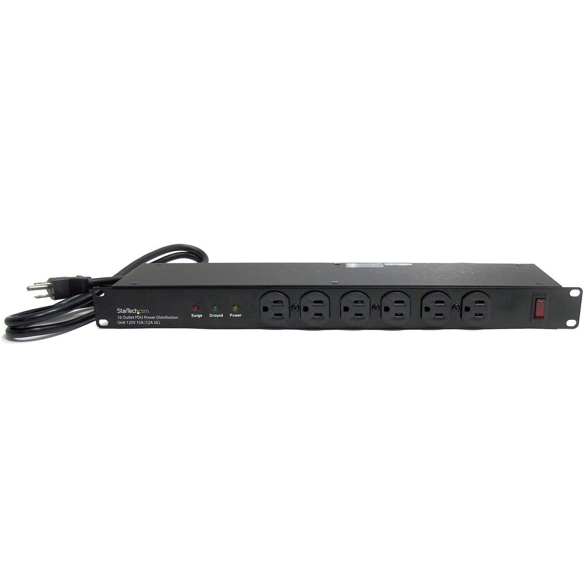 StarTech RKPW161915 front panel with 16 outlets for easy access and cable management.