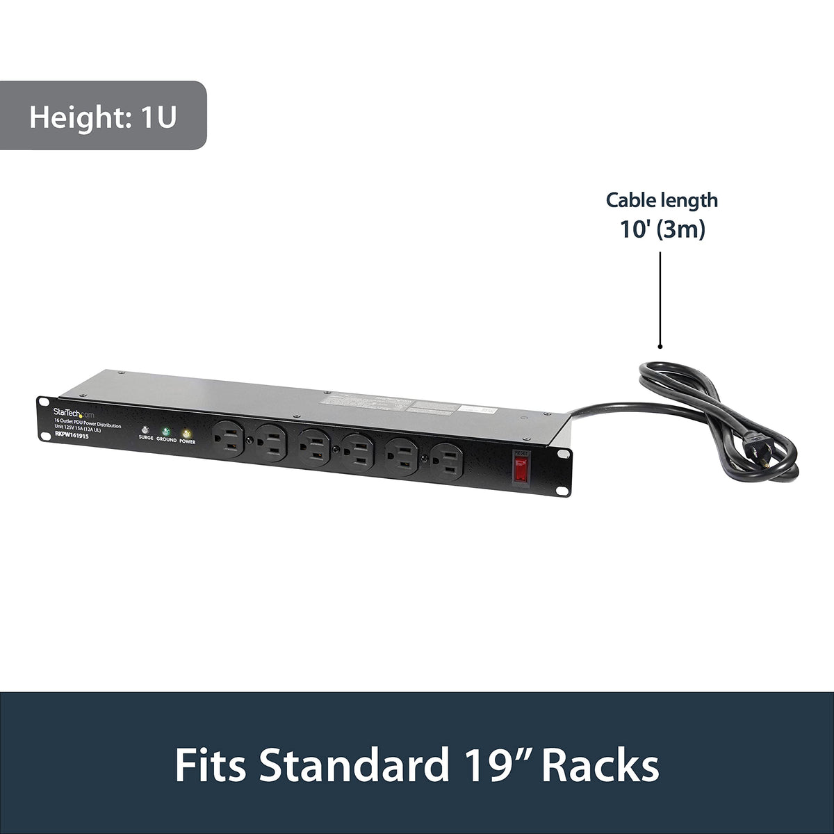 RKPW161915 in-rack setup demonstrating efficient power distribution for servers.