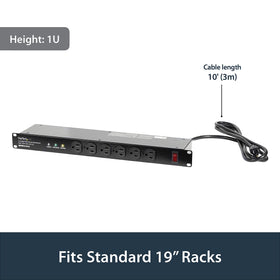 RKPW161915 in-rack setup demonstrating efficient power distribution for servers.