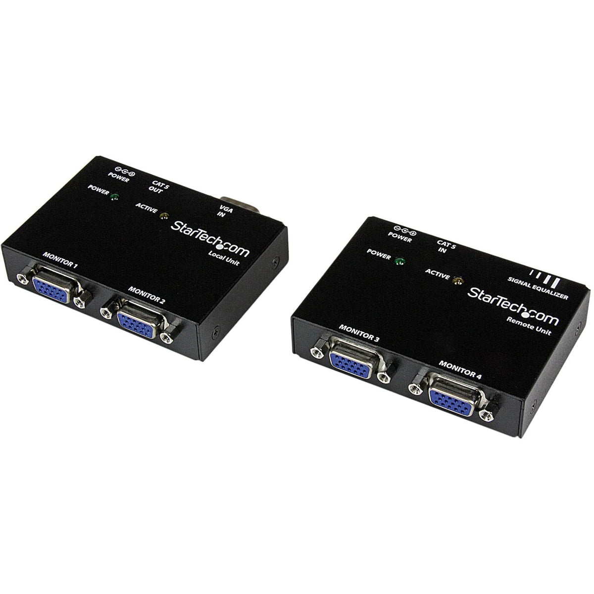 StarTech ST121UTP base local unit with two VGA outputs for dual displays.