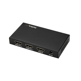 StarTech.com rear ports closeup showing two HDMI outputs and one input for easy connections