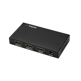 StarTech.com ST122HD202 held in hand to show compact size and portable convenience