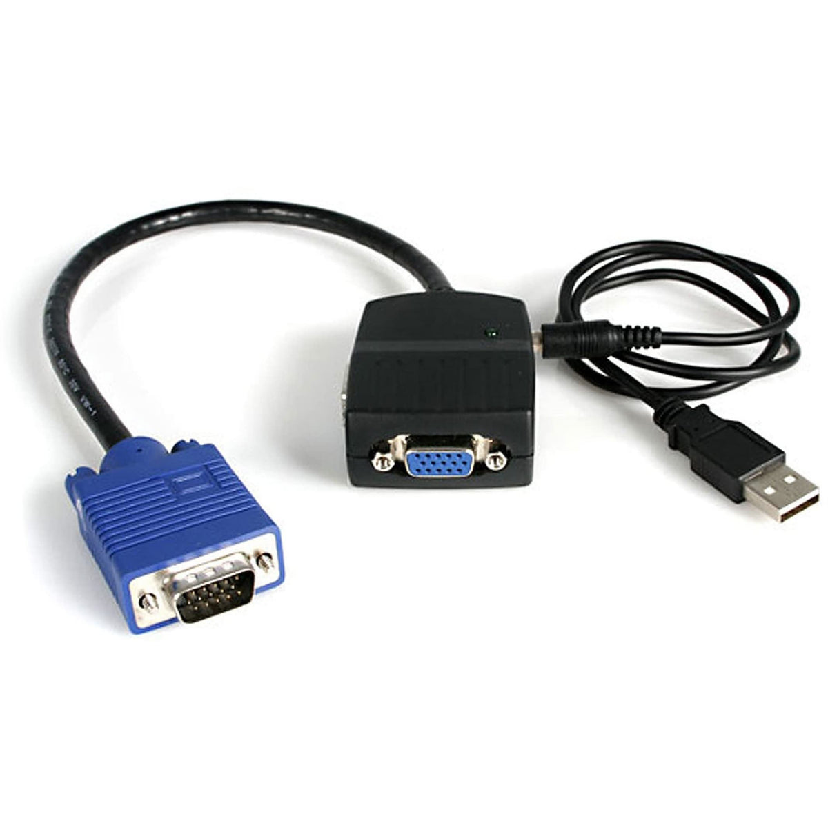 StarTech ST122LE dual-display setup enables two VGA monitors with synchronized output.