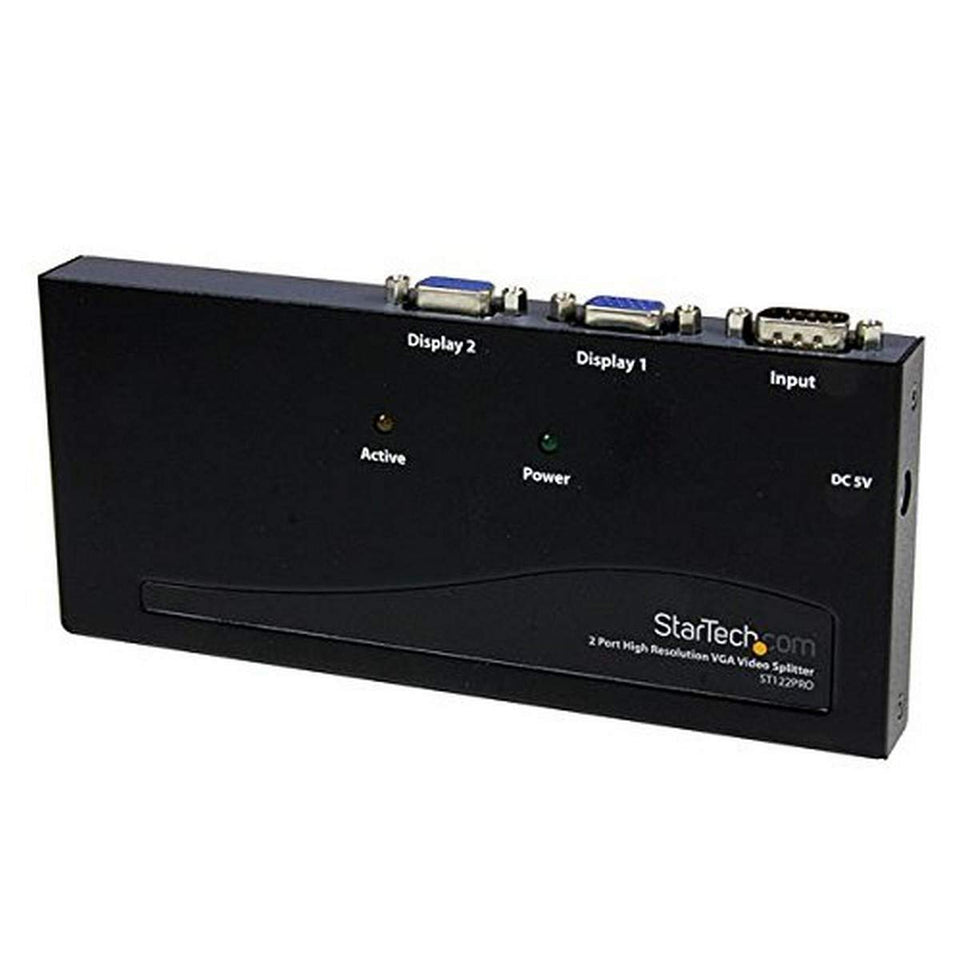 StarTech.com ST122PRO front panel showing power and LED status for reliable operation