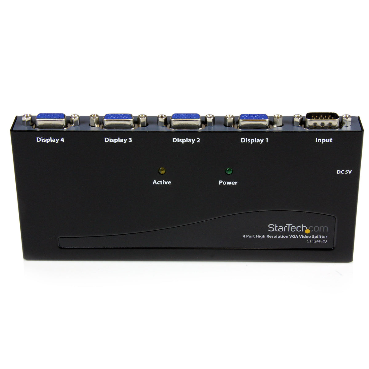 StarTech.com ST124PRO rear ports with four VGA outputs and input for flexible AV routing