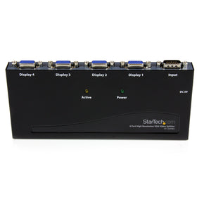 StarTech.com ST124PRO rear ports with four VGA outputs and input for flexible AV routing