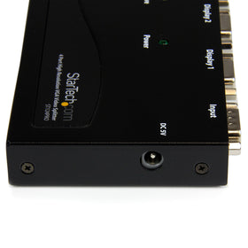 StarTech.com ST124PRO close-up of VGA connector and secure signal transfer for sharp images