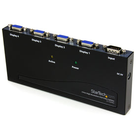 StarTech.com ST124PRO front panel showing status LEDs and compact design benefit quick installation
