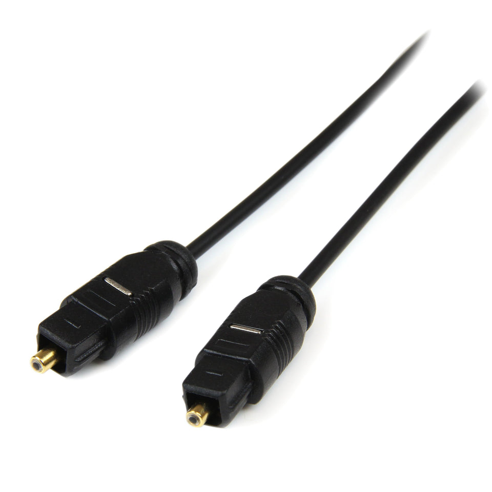 StarTech.com front connector showing secure Toslink fit and reliable signal