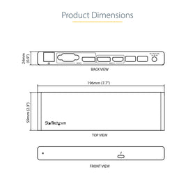 StarTech Thunderbolt 3 Dock powers laptop and peripherals with 85W PD.