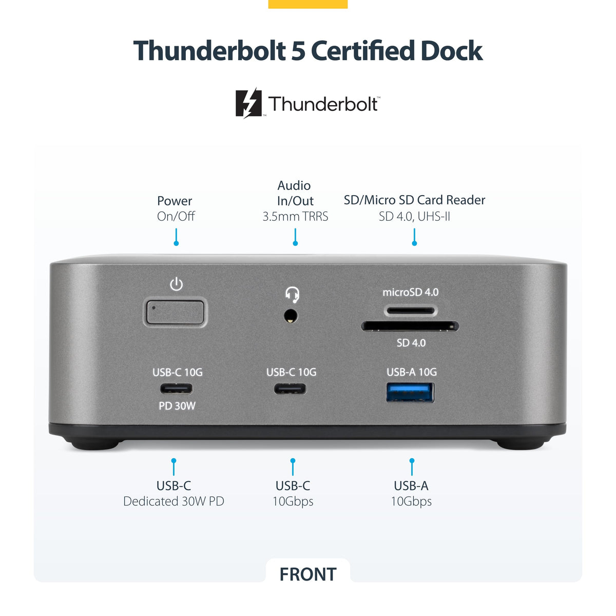 StarTech Thunderbolt 5 Dock connected displays enabling triple 4K productivity