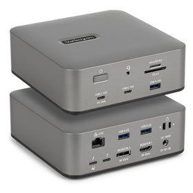 StarTech Thunderbolt 5 Dock front view shows plug-and-play readiness for busy workspaces
