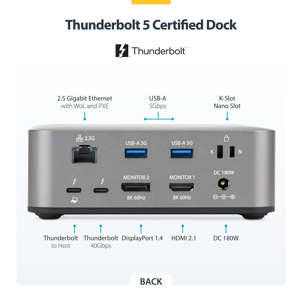 StarTech Thunderbolt 5 Dock delivers 140W PD while powering peripherals and laptop