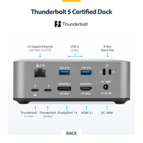 StarTech Thunderbolt 5 Dock delivers 140W PD while powering peripherals and laptop