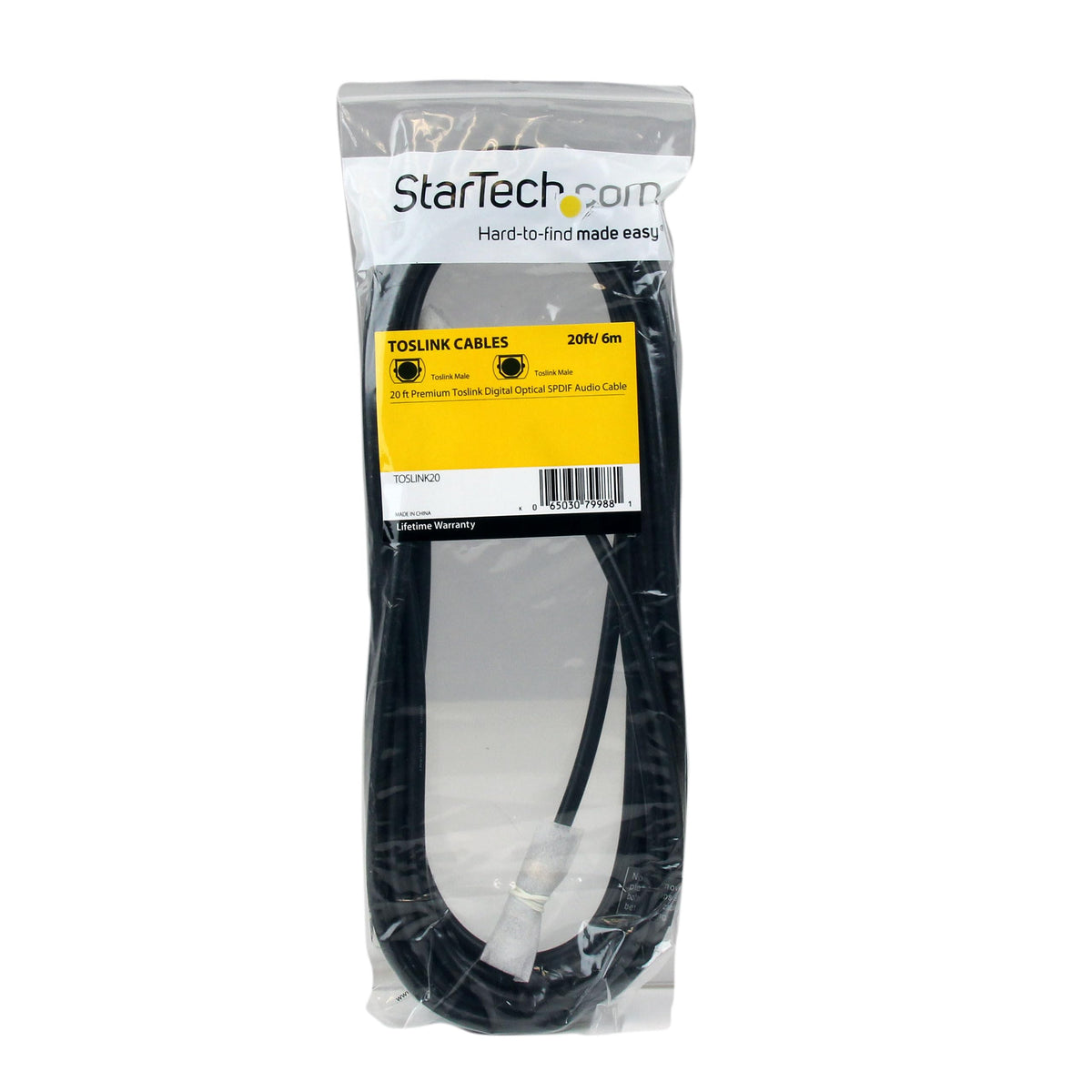 StarTech TOSLINK20 M-to-M connector enables reliable PC to stereo links