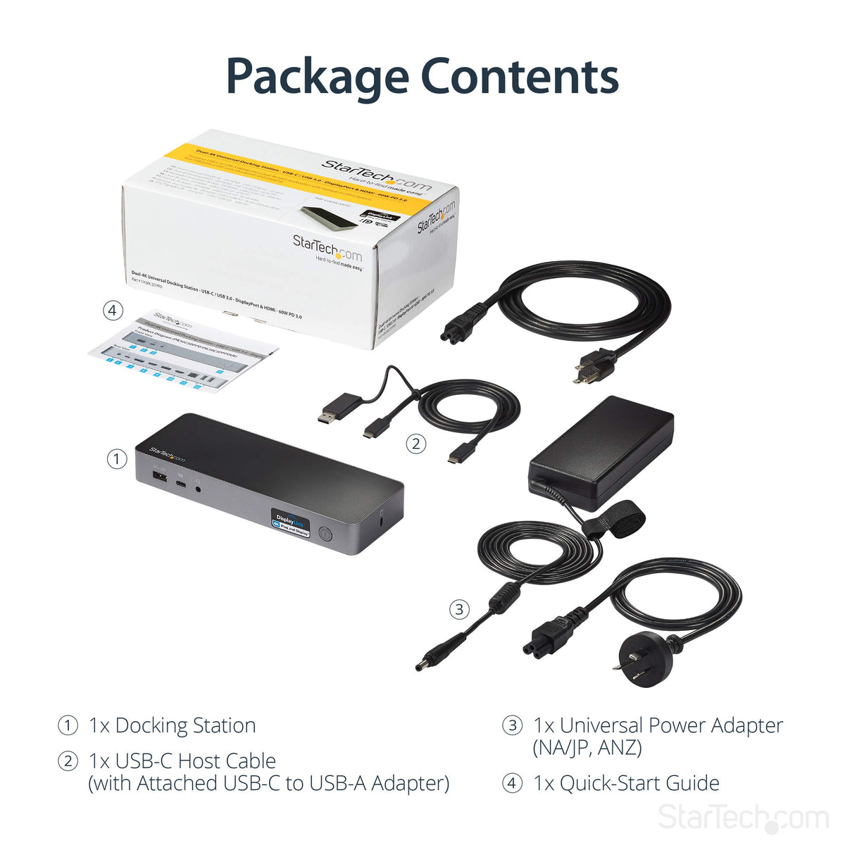 StarTech.com universal host cable simplifies setup across USB-C and USB-A laptops.