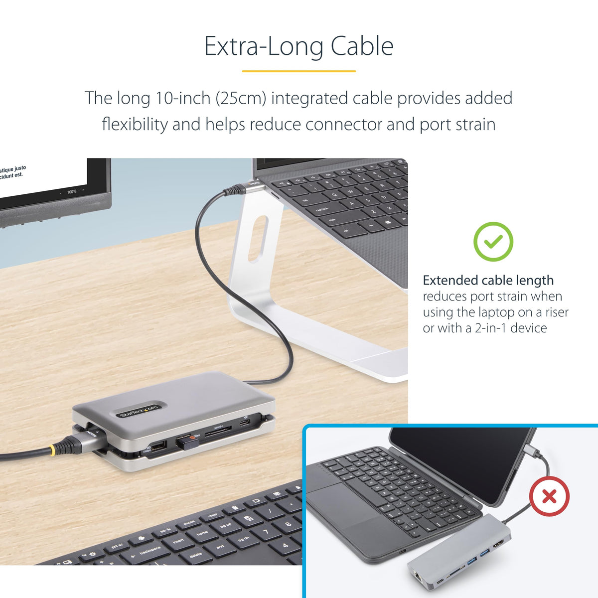 StarTech.com USB-A ports and SD card inserted illustrating high-speed file access and media import