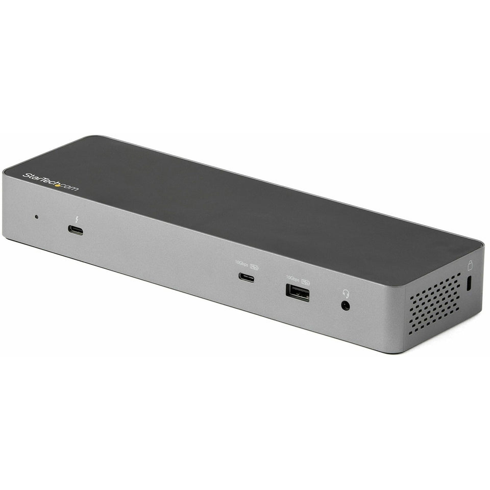 StarTech USB-C docking station with dual 4K 60Hz DP and HDMI outputs for MacBook Pro