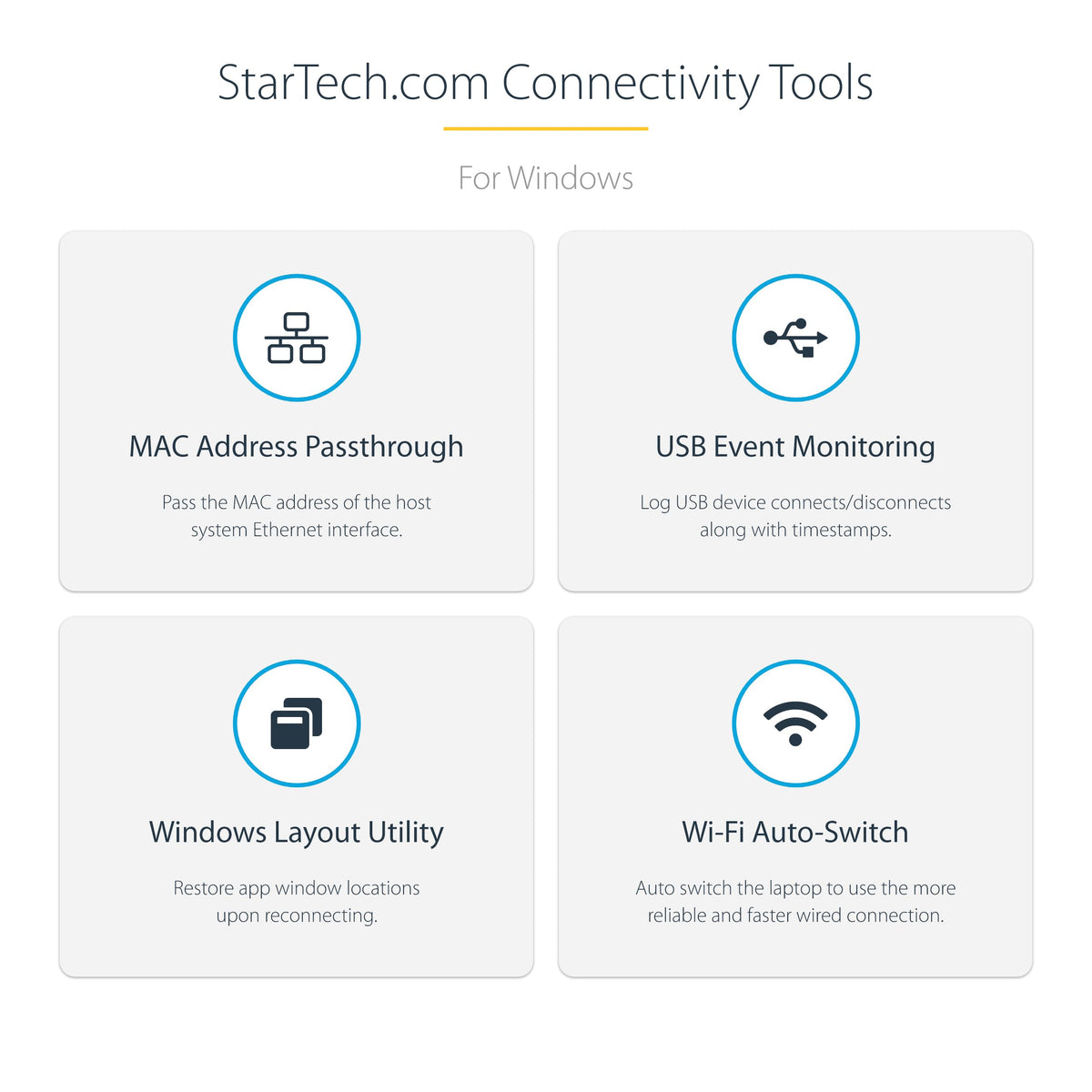 StarTech docking station security features with K-slot compatibility
