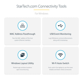 StarTech docking station security features with K-slot compatibility