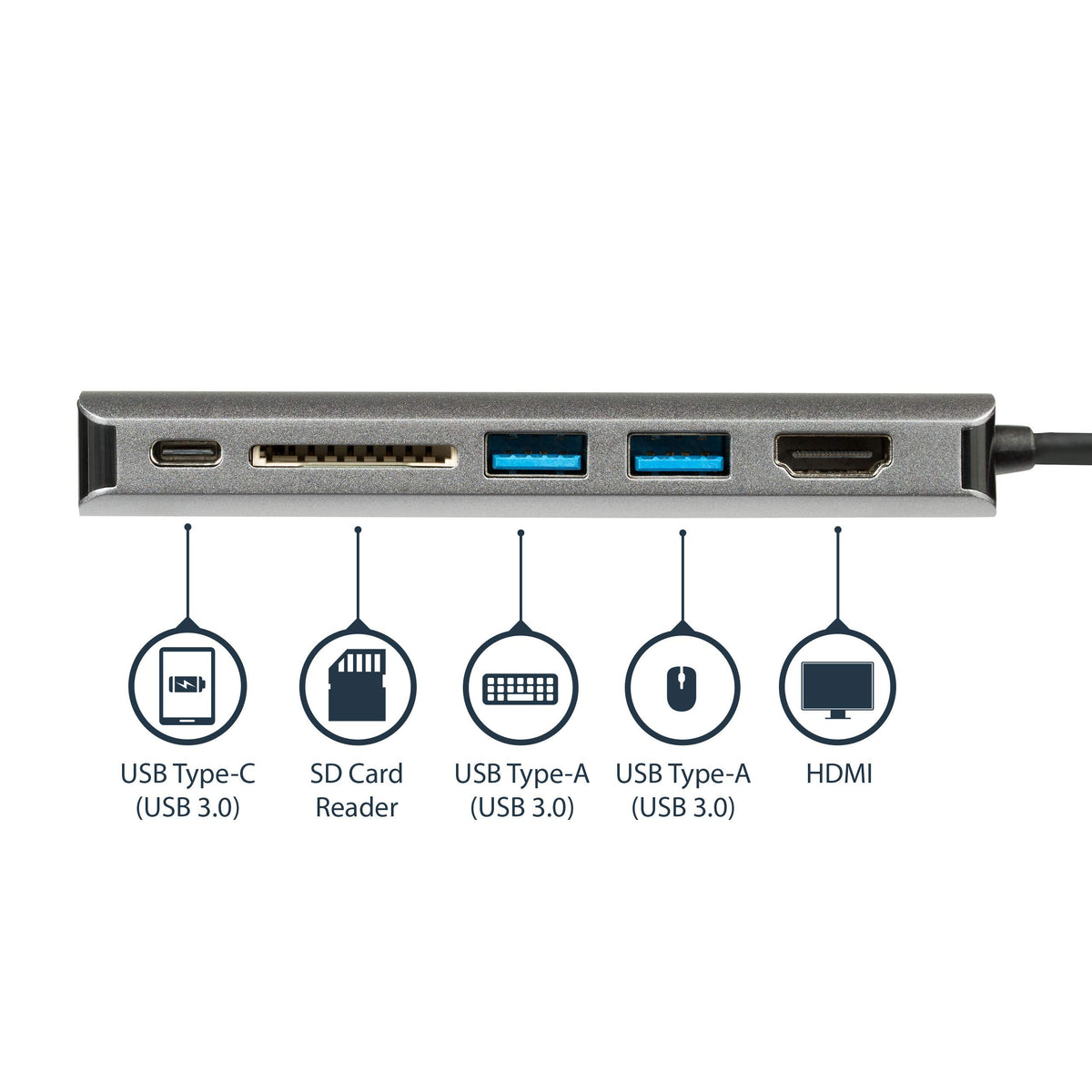 StarTech SD card reader slot enables quick media transfer on the go