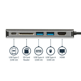 StarTech SD card reader slot enables quick media transfer on the go