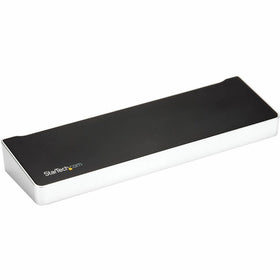 StarTech USB-C triple monitor dock ports for versatile workstation expansion and easy connectivity