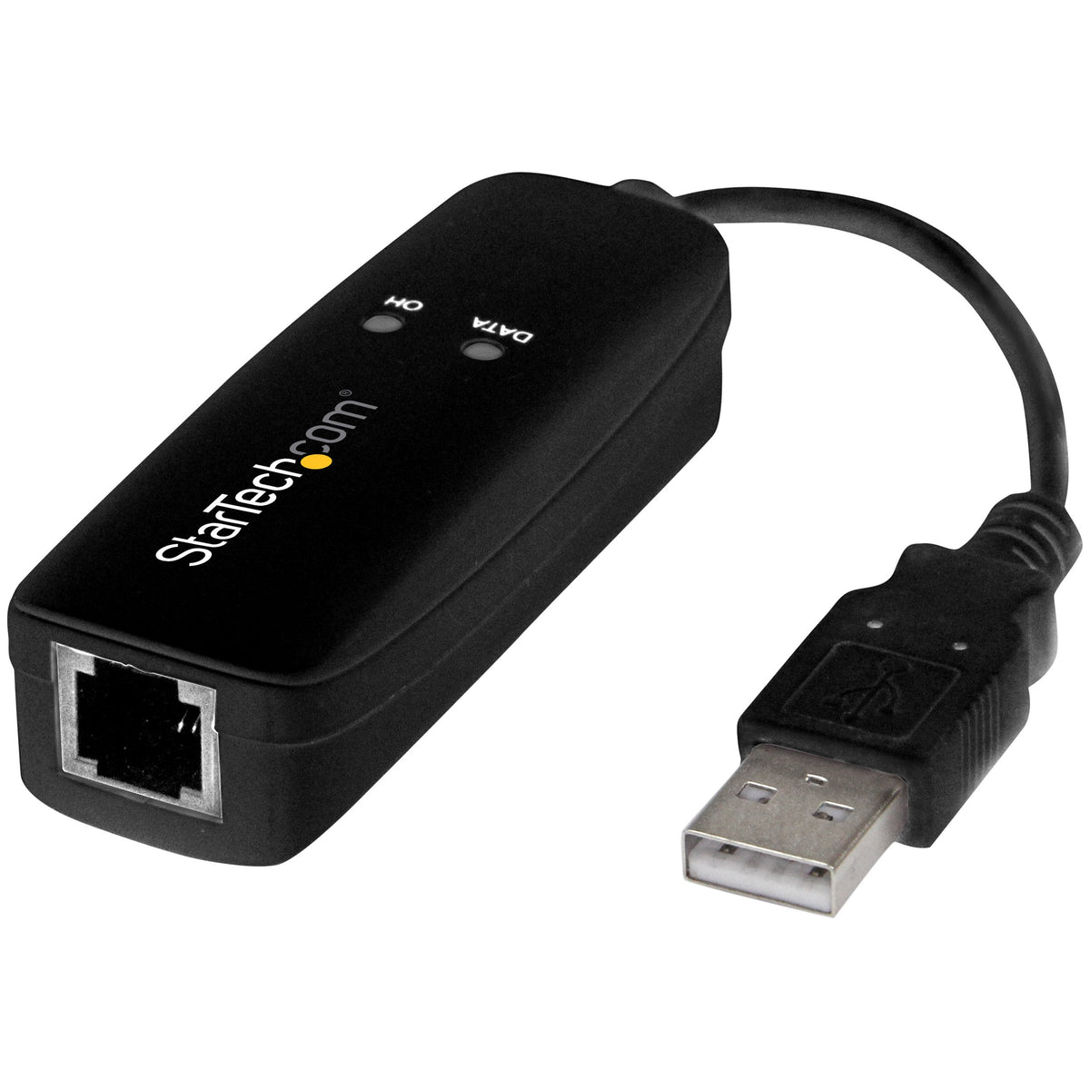 StarTech.com side profile with USB cable for scale and portable, space-saving benefit