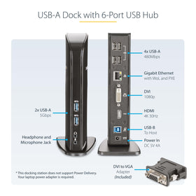 StarTech USB3SDOCKHD gigabit ethernet port enables fast wired networking