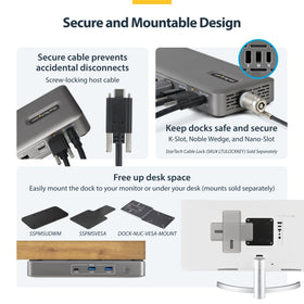 StarTech USB4 docking station delivers up to 100W PD for laptop charging