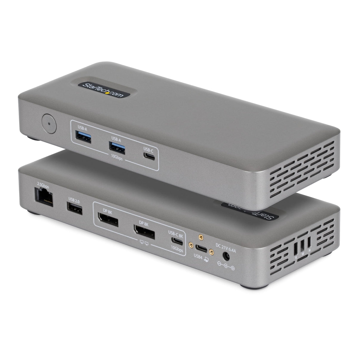 StarTech USB4 docking station front view showing accessible ports for easy setup