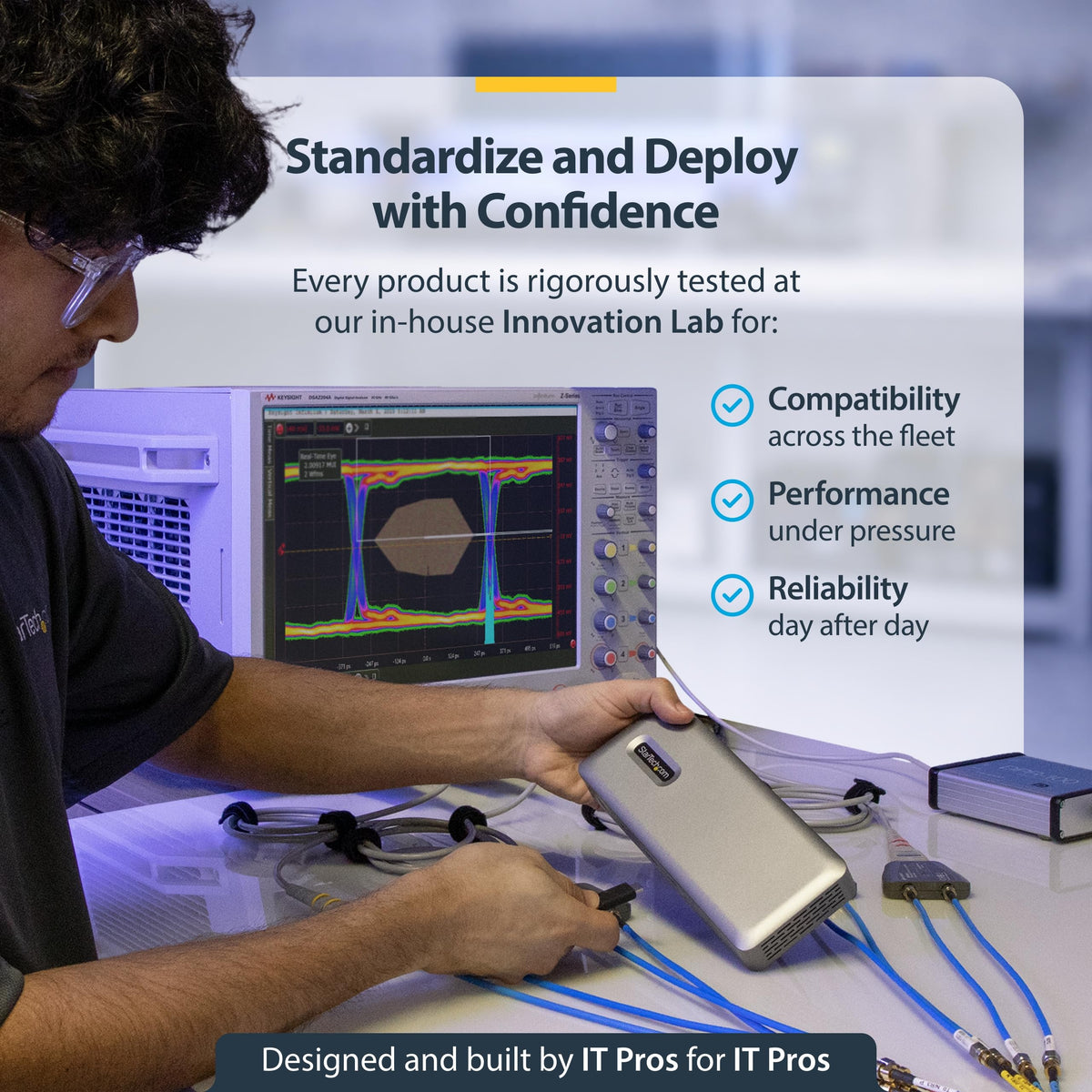 Locking USB-C host cable reduces accidental disconnections at StarTech docking station