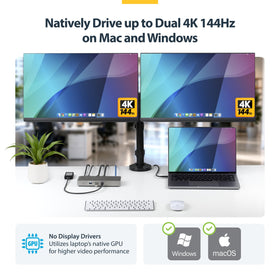 PXE and Wake-on-LAN ready features on StarTech USB4 docking station for remote IT