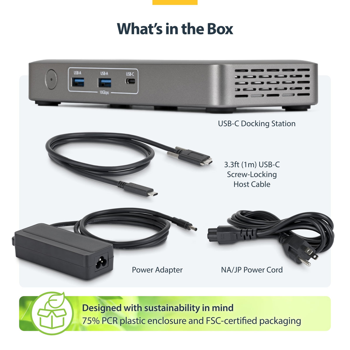 Integrated lock slots on StarTech USB4 docking station secure deployments