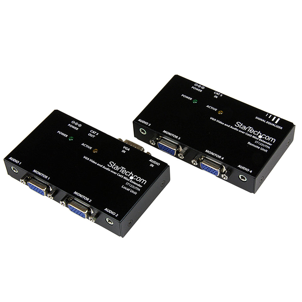 StarTech.com VGA extender local transmitter enables multi-monitor setup via Cat5.