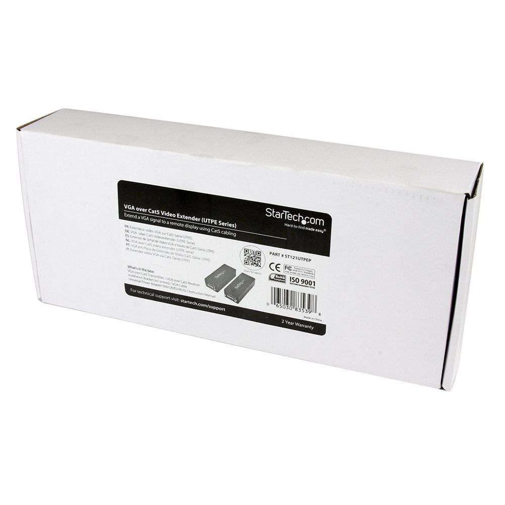 StarTech VGA over CAT5 rugged aluminum enclosure for industrial environments