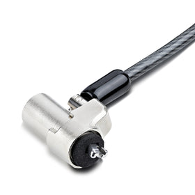 StarTech.com detail of PVC-coated steel cable showing cut-resistant strength