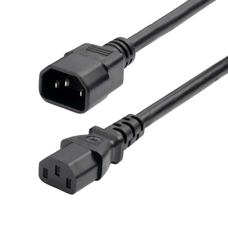 StarTech.com 6ft power cord with C14 to C13 connectors for PC and PDU use