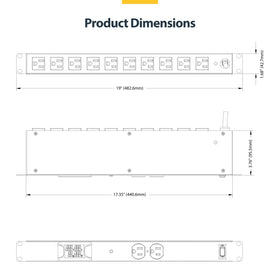 StarTech.com durable steel 1U PDU suited for long-lasting rack use