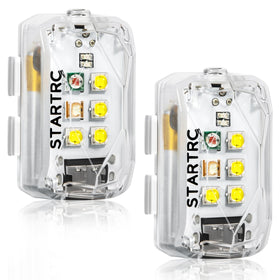 STARTRC drone strobe light mounted on a drone for 120-lumen night visibility