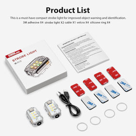 STARTRC strobe light charging via USB cable