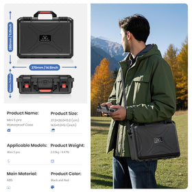 STARTRC hard case pictured on rocky shore illustrating outdoor protection from elements